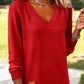 Women’s Long Sleeve V-Neck Knit Dress