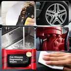 Portable Car Glass Degreasing Wipes – Waterless, Streak-Free, Dashboard/Window All-Use