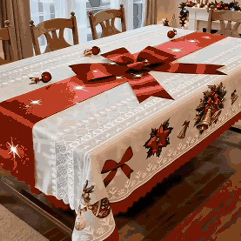 🎁🌟 Christmas Printed Tablecloth – Stylish Patterns + Premium Fabric, Ideal Gift for Home Decor Lovers!