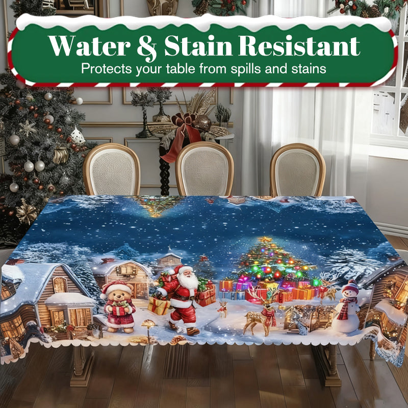🎁🌟 Christmas Printed Tablecloth – Stylish Patterns + Premium Fabric, Ideal Gift for Home Decor Lovers!