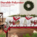 🎁🌟 Christmas Printed Tablecloth – Stylish Patterns + Premium Fabric, Ideal Gift for Home Decor Lovers!
