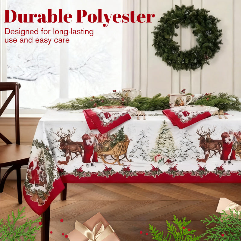 🎁🌟 Christmas Printed Tablecloth – Stylish Patterns + Premium Fabric, Ideal Gift for Home Decor Lovers!
