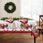 🎁🌟 Christmas Printed Tablecloth – Stylish Patterns + Premium Fabric, Ideal Gift for Home Decor Lovers!