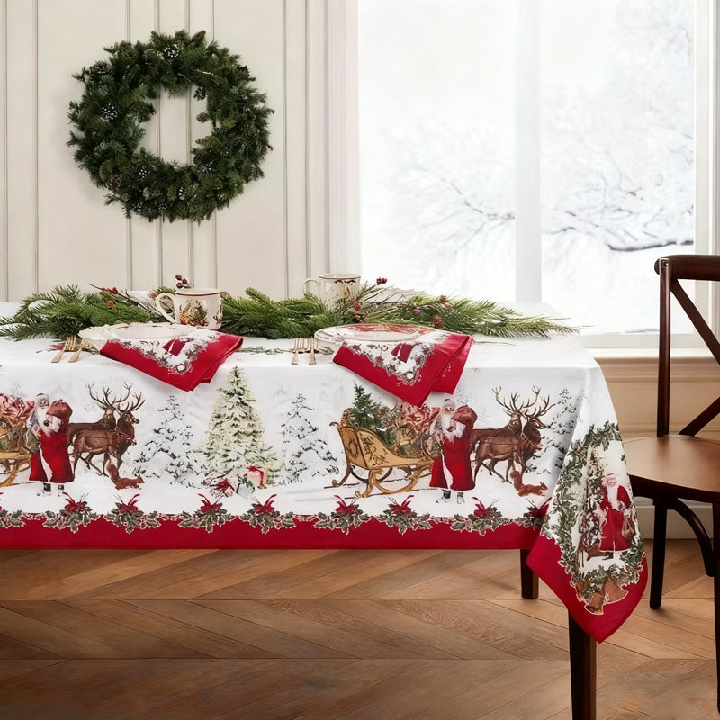 🎁🌟 Christmas Printed Tablecloth – Stylish Patterns + Premium Fabric, Ideal Gift for Home Decor Lovers!