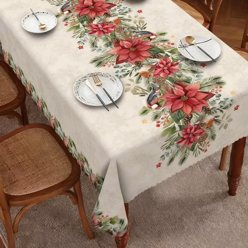 🎁🌟 Christmas Printed Tablecloth – Stylish Patterns + Premium Fabric, Ideal Gift for Home Decor Lovers!