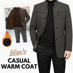 💥 50% OFF Men's Retro Warm Wool-Blend Coat – Windproof, Perfect for Winter Commute & Hiking