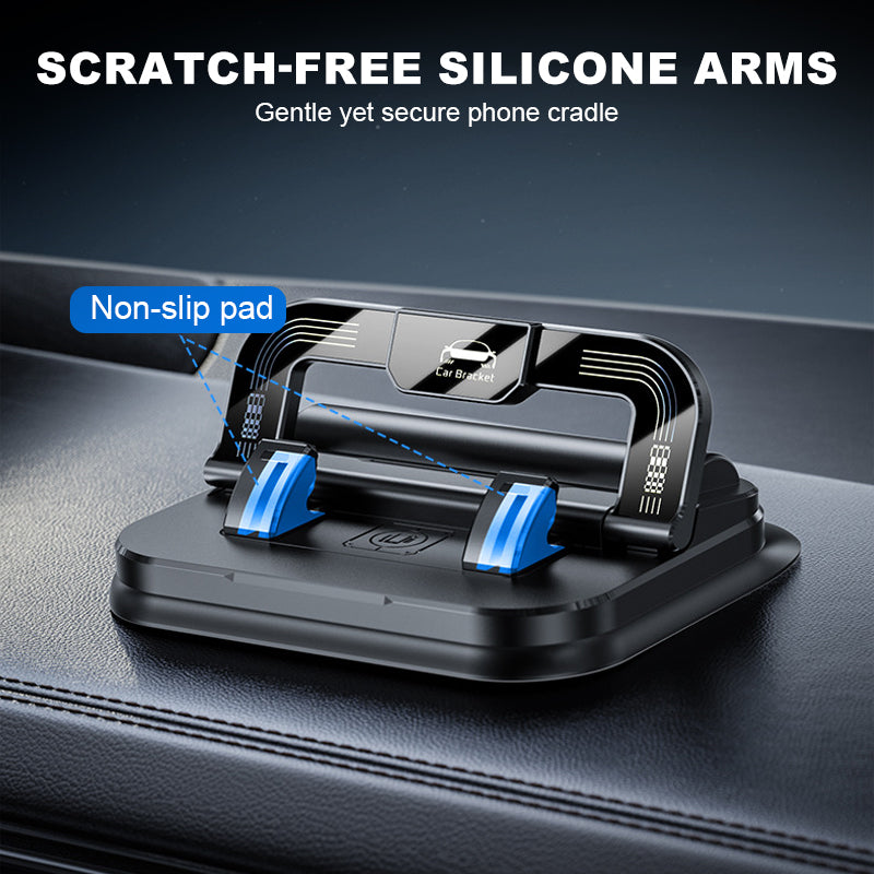 360° Rotating Foldable Phone Holder – Portable & Lightweight, Ideal for Travel, Desk & Bedside, Compatible with All Phones/Tablets