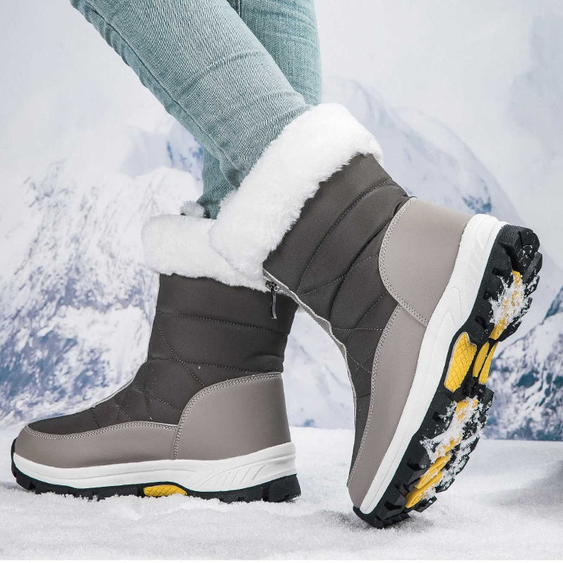 ❄️ Women’s Zipper Snow Boots – Non-Slip, -15℃ Insulation! Quick Ship for Winter Hikes 🚚