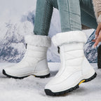 ❄️ Women’s Zipper Snow Boots – Non-Slip, -15℃ Insulation! Quick Ship for Winter Hikes 🚚