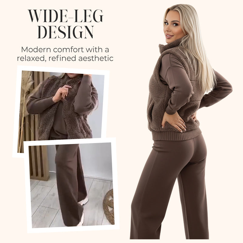 ✨ Women’s Limited Edition Warm 3-Piece Set – Exclusive Fleece-Blend, Handcrafted | 5XL Friendly, Last 50 Sets