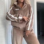 💥 50% OFF Limited! Women’s Color-Block 2-Piece Set – Elastic Waist, Trendy Contrast for Daily & Gifting