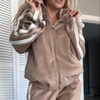 💥 50% OFF Limited! Women’s Color-Block 2-Piece Set – Elastic Waist, Trendy Contrast for Daily & Gifting