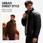 Men's Stylish Warm Jacket & Pants Two-Piece Set