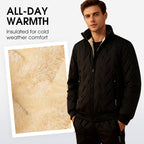 Men's Stylish Warm Jacket & Pants Two-Piece Set