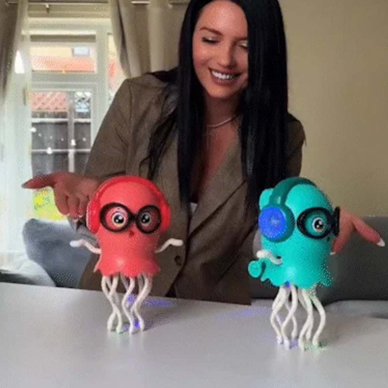 🧠 Interactive Cat Neuro Toy – Random Bounce + Bell Chime | Reduces Boredom & Anxiety