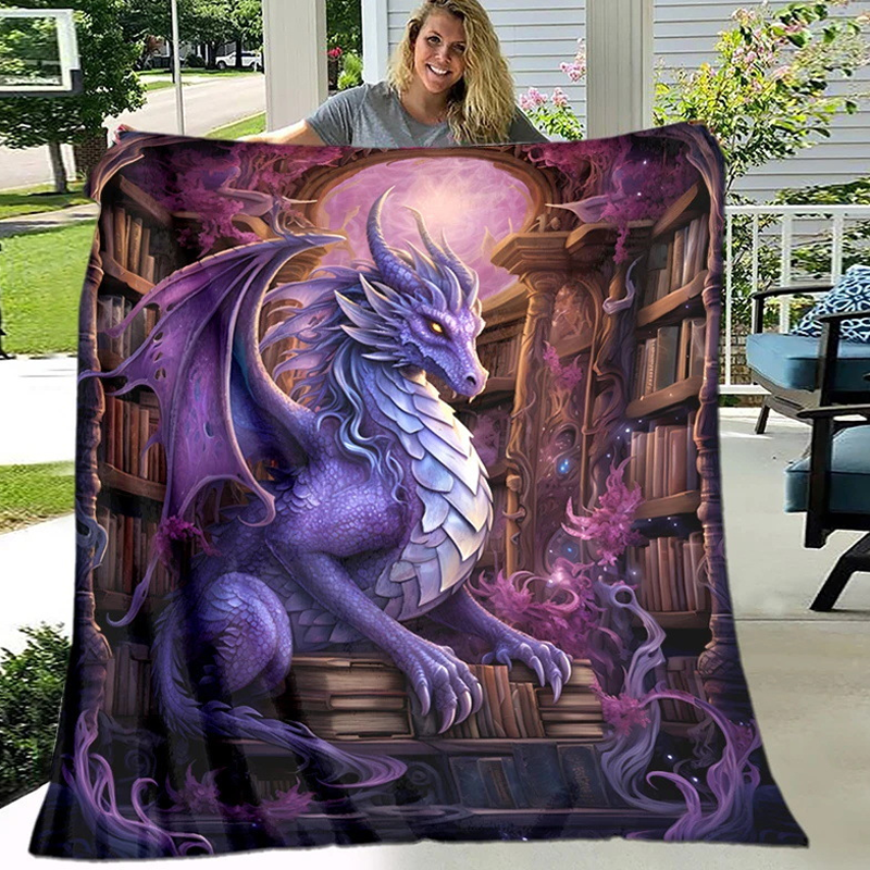 Artistic Print Flannel Throw Blanket – Ultra-Soft Cozy, Perfect for Couch, Bed & Reading Nook