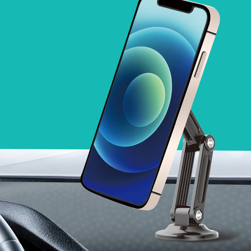 Foldable Magnetic Car Phone Mount – Space-Saving Design, Strong Magnet for Easy Navigation & Safe Driving