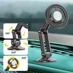 Foldable Magnetic Car Phone Mount – Space-Saving Design, Strong Magnet for Easy Navigation & Safe Driving