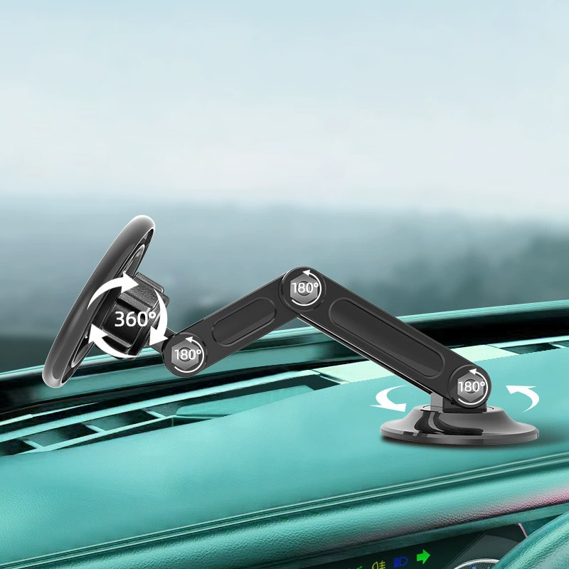 Foldable Magnetic Car Phone Mount – Space-Saving Design, Strong Magnet for Easy Navigation & Safe Driving