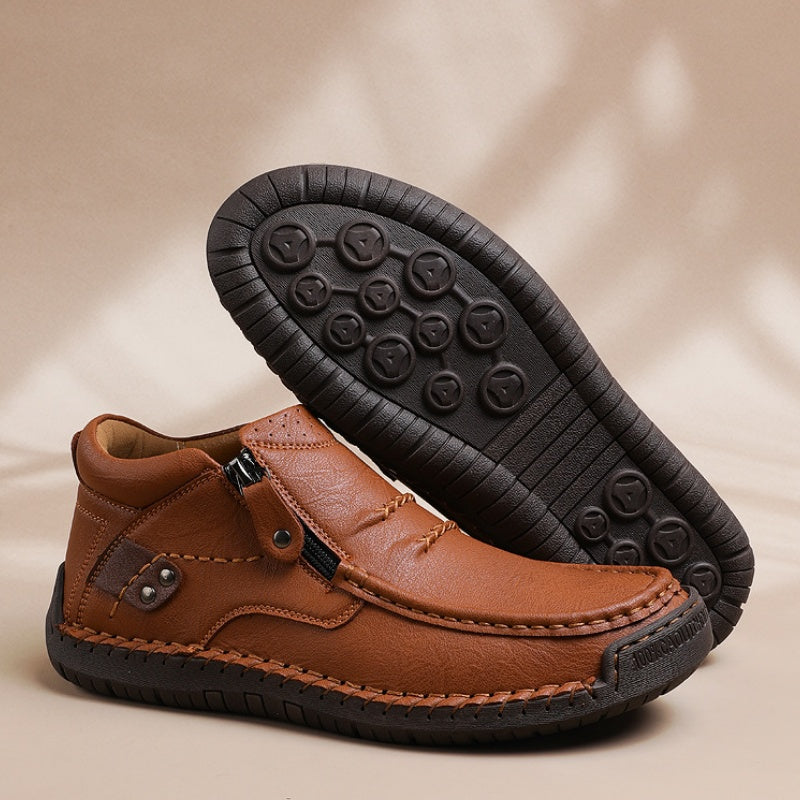 🎁 Men's Retro Outdoor Cowhide leather Shoes – Vintage Style, Comfy Casual for Hiking & Daily Strolls