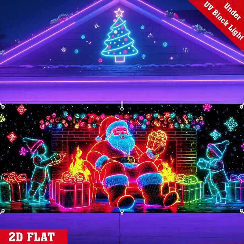 🏆Flash Sale⚡50K+ SOLD! Almost Gone-💥Fluorescent Christmas Door Cover Party Banner