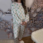 🎄 Cozy Christmas Long-Sleeve Pajama Set – Festive Prints & Soft Fabric, Perfect for Holiday Nights