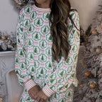 🎄 Cozy Christmas Long-Sleeve Pajama Set – Festive Prints & Soft Fabric, Perfect for Holiday Nights