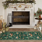 🎄🧶 Soft Non-Slip Christmas Rug – Plush Fabric + Anti-Skid Backing, Warm Festive Vibes for Living Room!