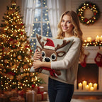 🎄⛄ Festive Christmas Character Pillow Cover – Santa/Snowman Prints, Instant Holiday Vibes for Your Sofa!