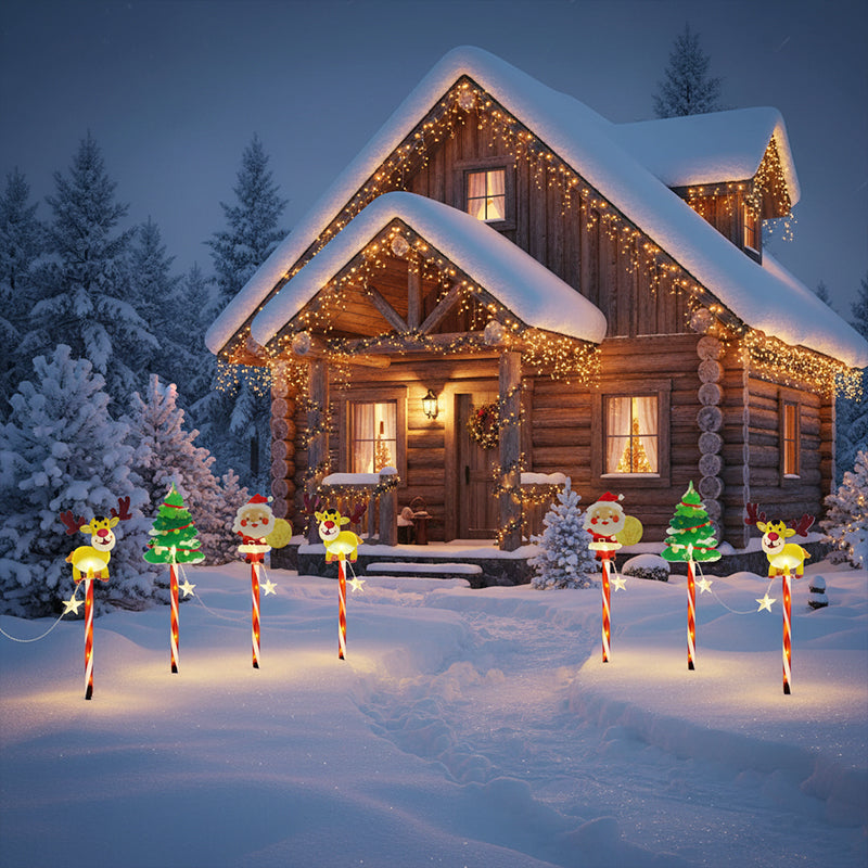 🔥🎄 50% OFF! Warm Glow Festive Garden Stake Lights – Durable + Magical Glow, Half-Price Holiday Joy!