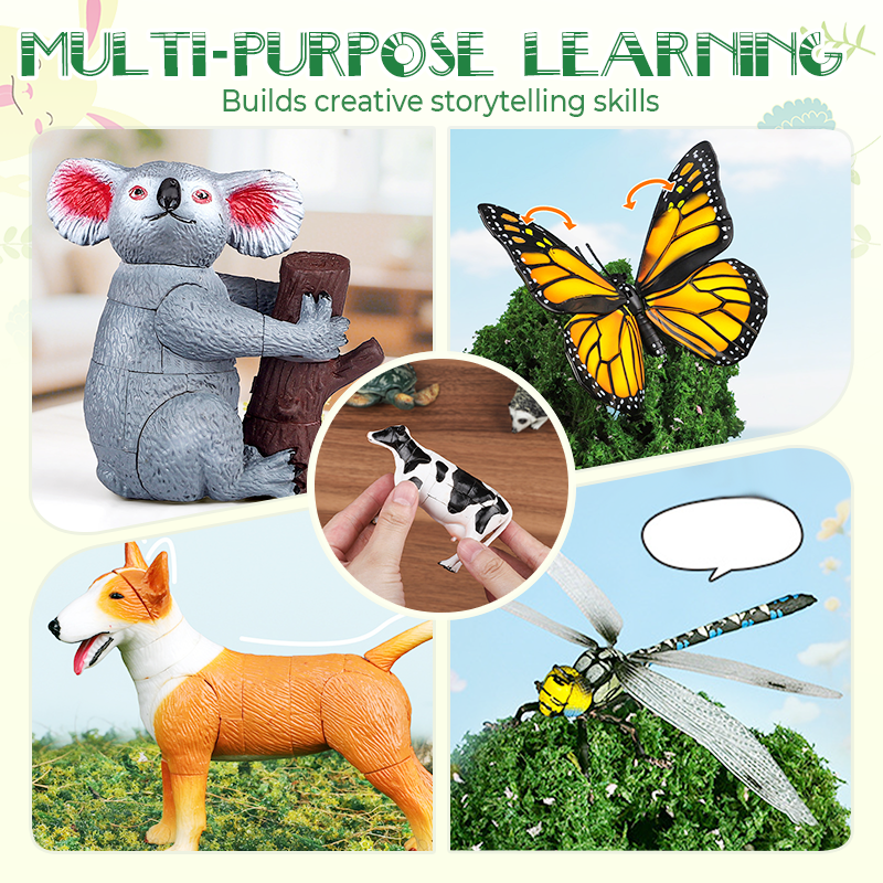 Kids' Insect & Animal Slot-Assembly Toys – Educational Cognitive Fun, Easy Snap-Together Design!