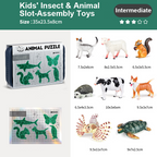 Kids' Insect & Animal Slot-Assembly Toys – Educational Cognitive Fun, Easy Snap-Together Design!