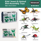Kids' Insect & Animal Slot-Assembly Toys – Educational Cognitive Fun, Easy Snap-Together Design!