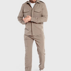 👕🩳 Men's Casual Shirt & Pants 2-Piece Set – Ready-to-Wear Outfit, No Fuss Matching! Comfortable