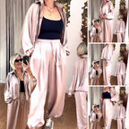 👗 Women’s Satin Lightweight Co-ord Set – Flowy Fabric & Versatile Design, Casual-Chic Essential!