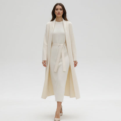 🎀 Festive Elegant 2-Piece Set – Dress + Cardigan, Elegant Details for Holiday Gatherings & Dinners!