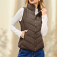 ✨Women's Slim-Fit Warm Stand Collar Vest – Cozy Thermal Fabric, Stand Collar & Effortless Layering! Elevates winter outfits (paired with sweaters/coats) without adding bulk!