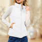 ✨Women's Slim-Fit Warm Stand Collar Vest – Cozy Thermal Fabric, Stand Collar & Effortless Layering! Elevates winter outfits (paired with sweaters/coats) without adding bulk!
