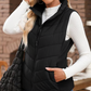 ✨Women's Slim-Fit Warm Stand Collar Vest – Cozy Thermal Fabric, Stand Collar & Effortless Layering! Elevates winter outfits (paired with sweaters/coats) without adding bulk!