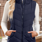 ✨Women's Slim-Fit Warm Stand Collar Vest – Cozy Thermal Fabric, Stand Collar & Effortless Layering! Elevates winter outfits (paired with sweaters/coats) without adding bulk!