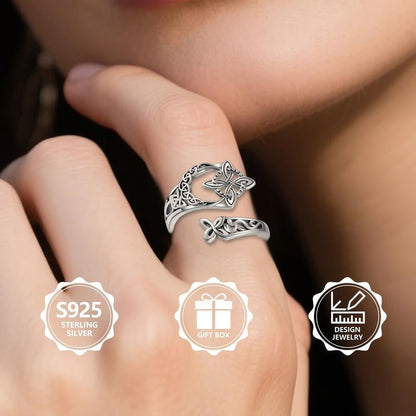 💍Valentine's Day Early Bird Special💕Celtic Knot Ring – Open Adjustable Design, Timeless Symbolism & Hypoallergenic ✨