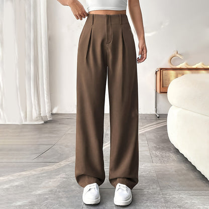 👖 50% RABATT! ✨ Damen Hose mit hoher Taille – Weite Beinform & atmungsaktiver Stoff – Figurschmeichelnd, ideal für Büro & Freizeit – bequemer, stylischer Allrounder 💼