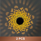 🌀Sommer-Sale 50% Rabatt 🌞💡Solar Mandala Wandleuchte für den Außenbereich, Garten, Zaun, Projektorlampe, Terrasse, Stimmungsdekoration