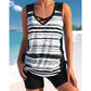 🏖️Sommer-Sale 50% Rabatt🏝️🩱Zweiteiliger Tankini– hochtailliert mit Bandeau-Top – perfekt für den Strand👙
