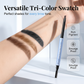 ✨Double-Ended Waterproof Angled Eyebrow Pencil（Wasserfest & schmierfest – hält den ganzen Tag）