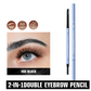 ✨Double-Ended Waterproof Angled Eyebrow Pencil（Wasserfest & schmierfest – hält den ganzen Tag）