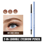✨Double-Ended Waterproof Angled Eyebrow Pencil（Wasserfest & schmierfest – hält den ganzen Tag）
