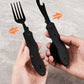 🛠️【Praktisches Geschenk】4-in-1 faltbares multifunktionales Outdoor-Besteck（Ideal für Camping, Wandern & Picknick）