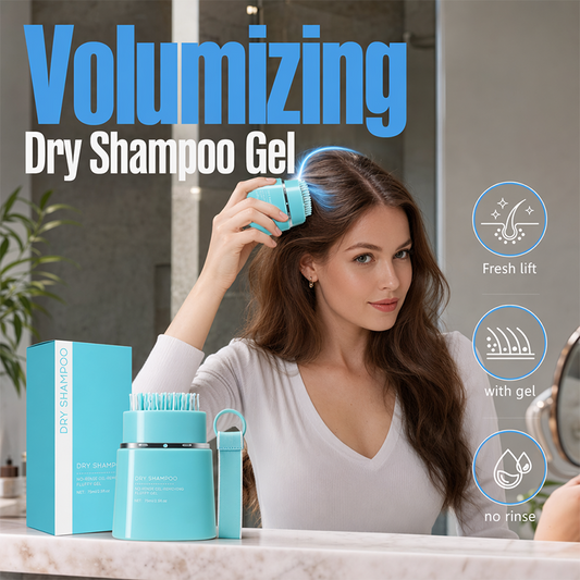 🔥50% OFF! No-Rinse Dry Shampoo Gel with Built-In Comb（Erfrischt Ihr Haar jederzeit – ideal für Reisen, Sport und hektische Morgen.）