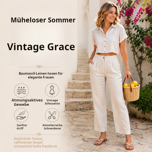 Ein absolutes Must-have🔥👖 Leichte Hose aus einem Leinen-Mix – mit fließendem Fall und klassisch geradem Bein, ideal für die Arbeit oder das Wochenende